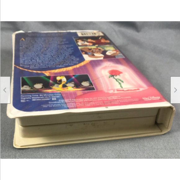 Clamshell Vtg VHS Video Tape Black Diamond Classic Disney Beauty & the Beast - Picture 3 of 6
